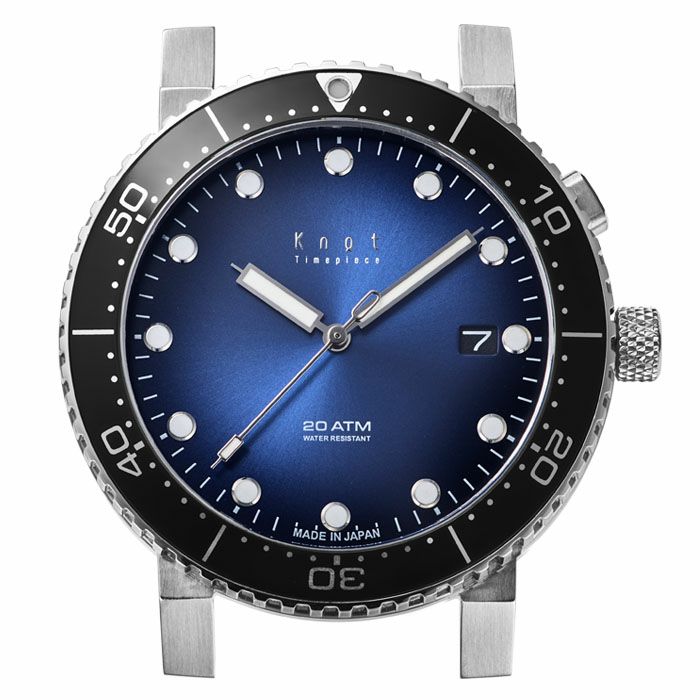 Knot SAC-40SSVBL 腕時計 メンズ 自動巻き ブルー 日本製 40mm 防水