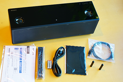 ハイレゾ再生に対応した こだわりスピーカー「SRS-X9」開梱・外観