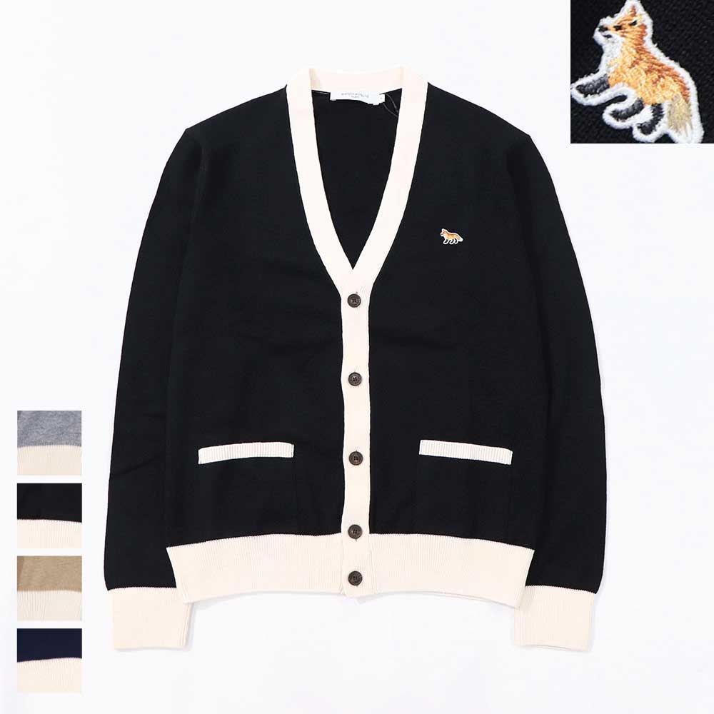 MAISON KITSUNE カーディガン ベイビーフォックス バイカラー – LE CHIEN