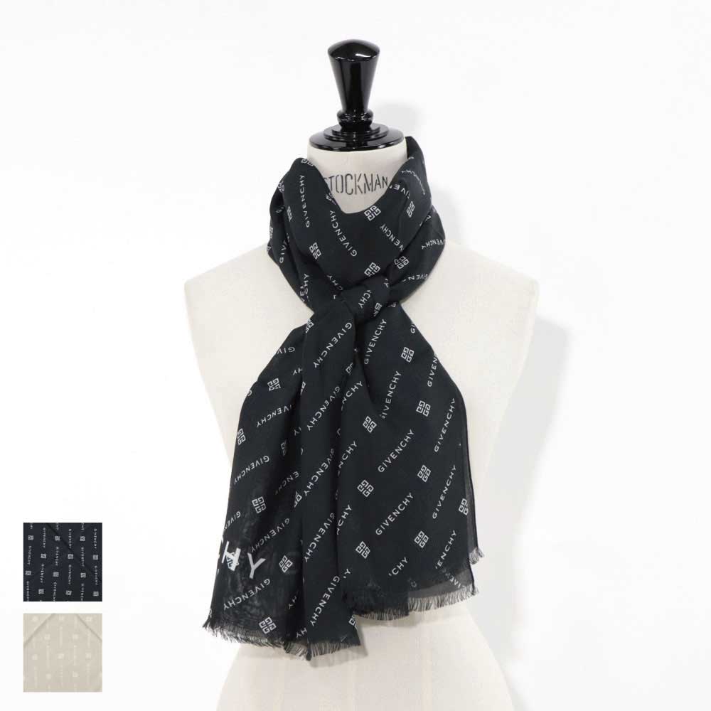 GIVENCHY ストール ポリノジック カシミヤ 4Gロゴ 大判 – LE CHIEN