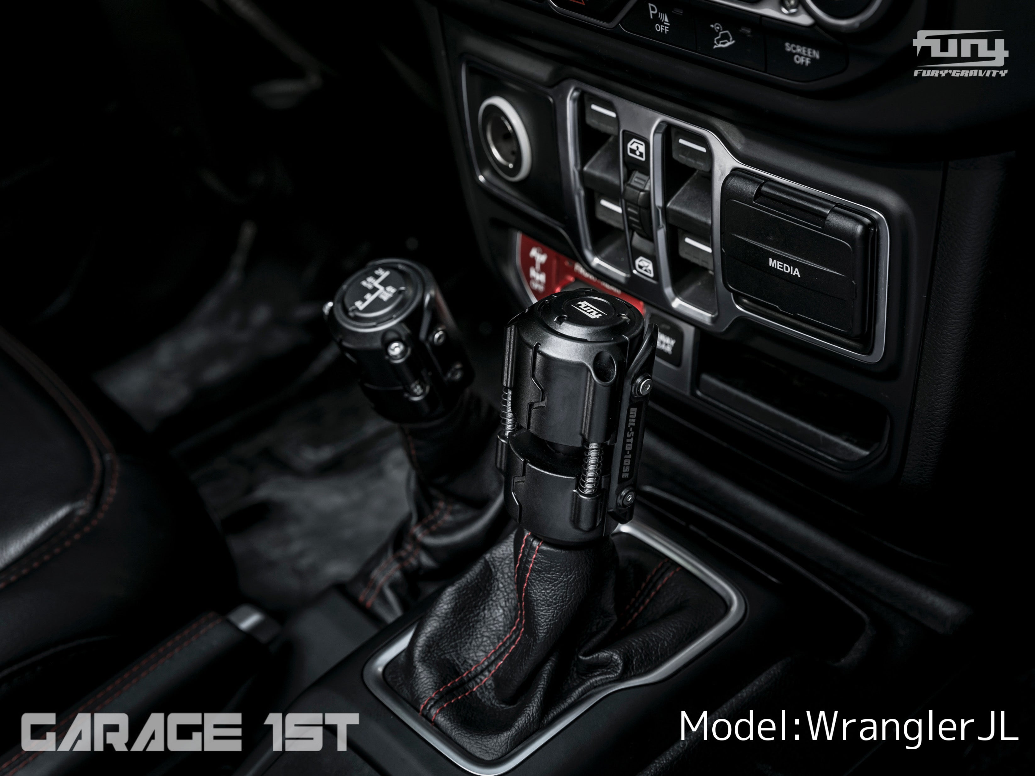 ラスト1点)Fury シフトノブ / Jeep Wrangler（ラングラー）JL JT