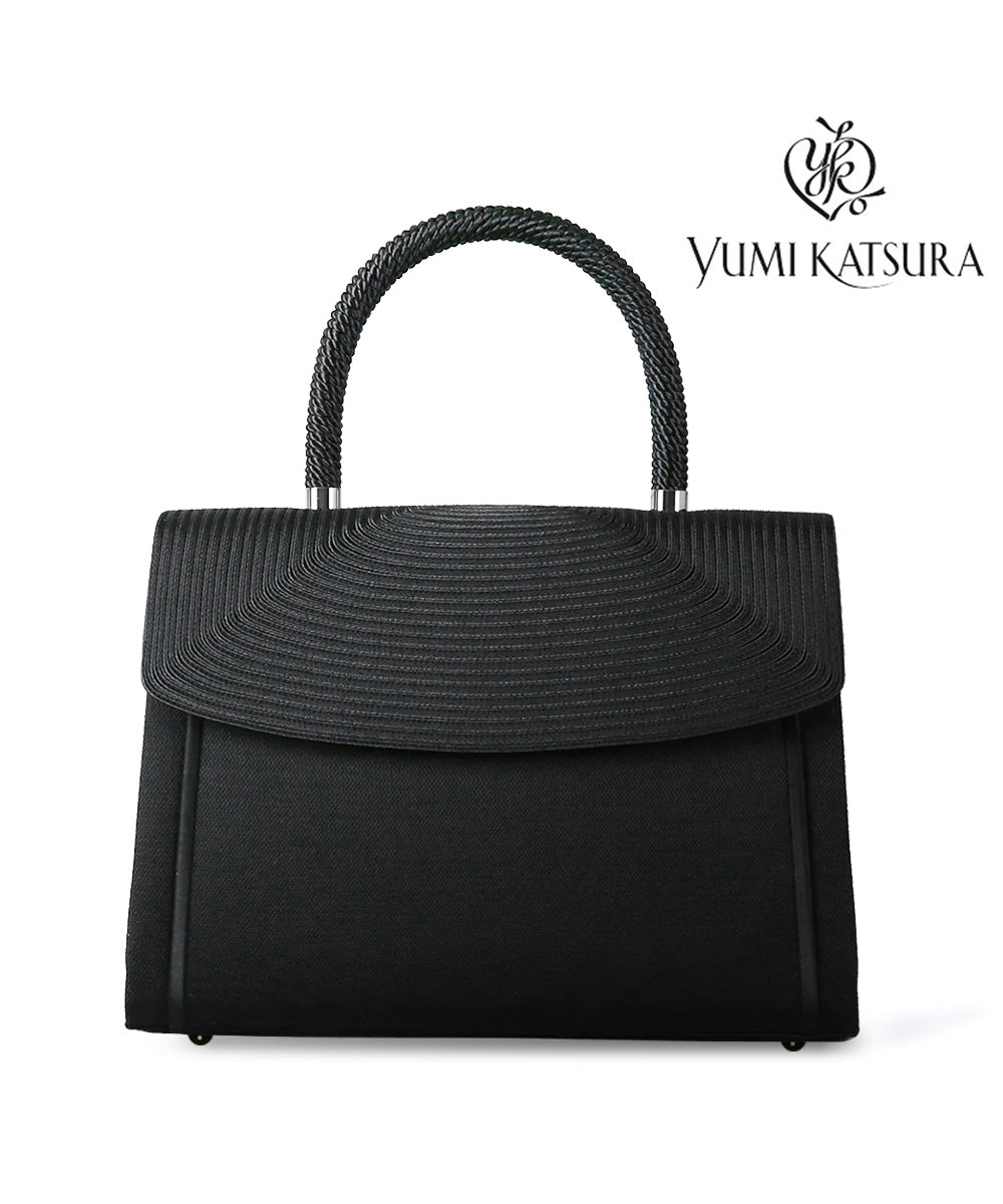 YUMI KATSURA｜コード刺繍ブラックフォーマルバッグ