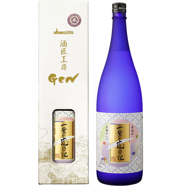 一葉の恋日記 箱入 25° 1800ml -芋焼酎- – 鹿児島の焼酎専門店 焼酎維新館