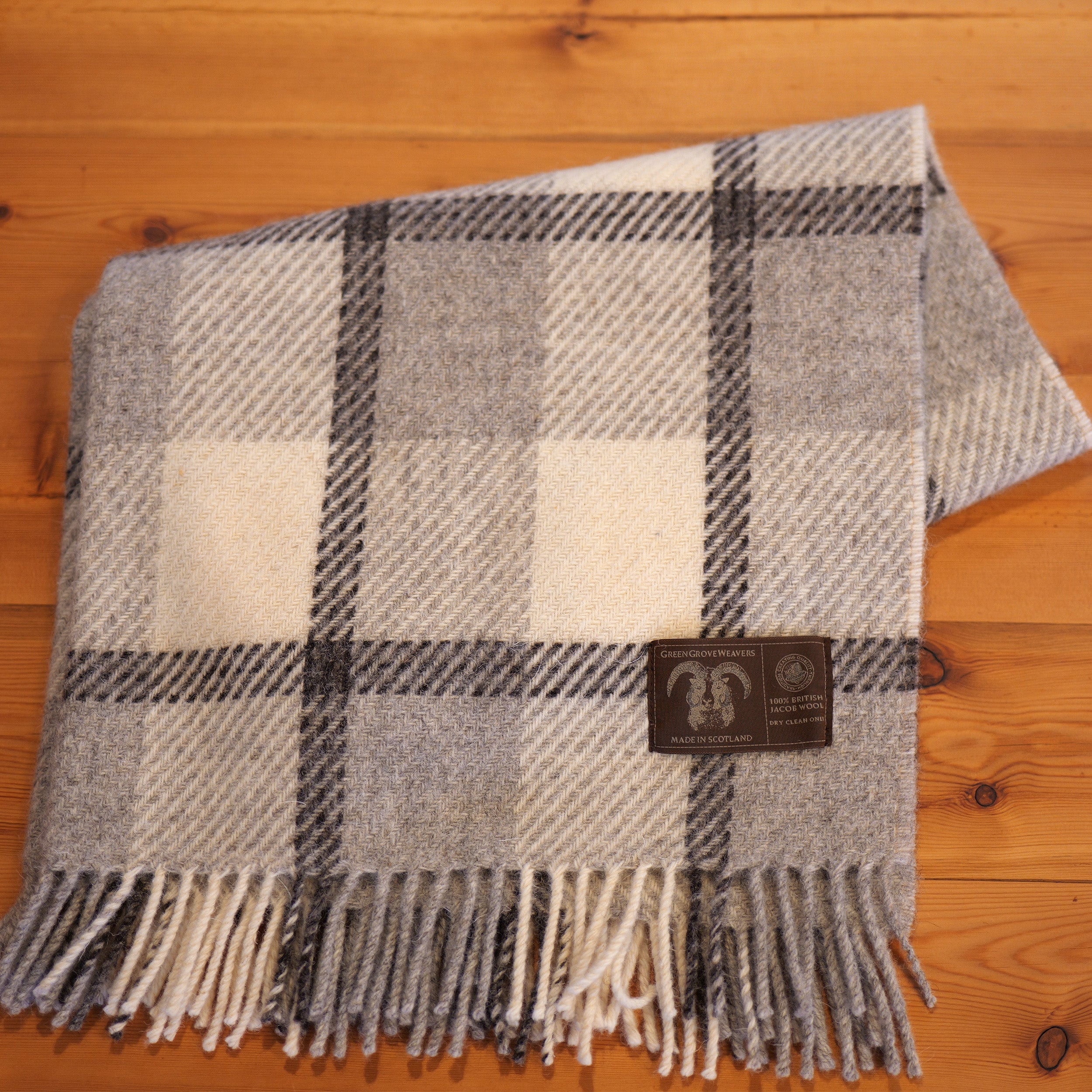 英国羊毛公社公認 最高級ウール ジェイコブ ウール ひざ掛け