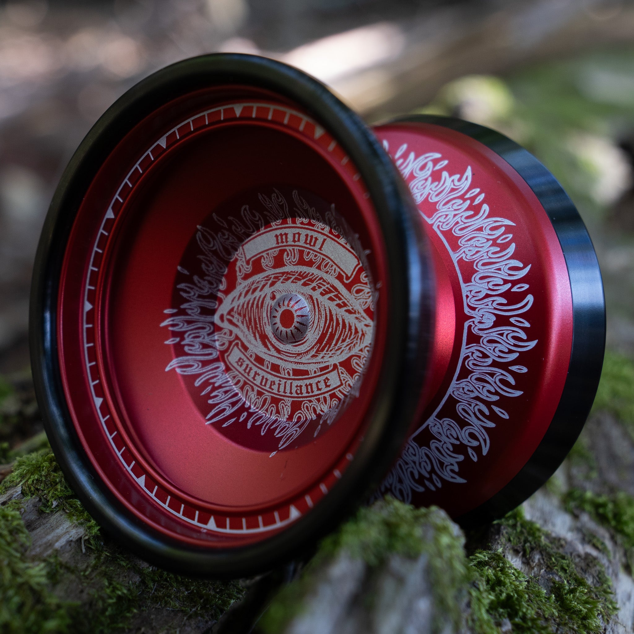 Surveillance Inferno / Varsity Red / Polished Black Rim – mowl