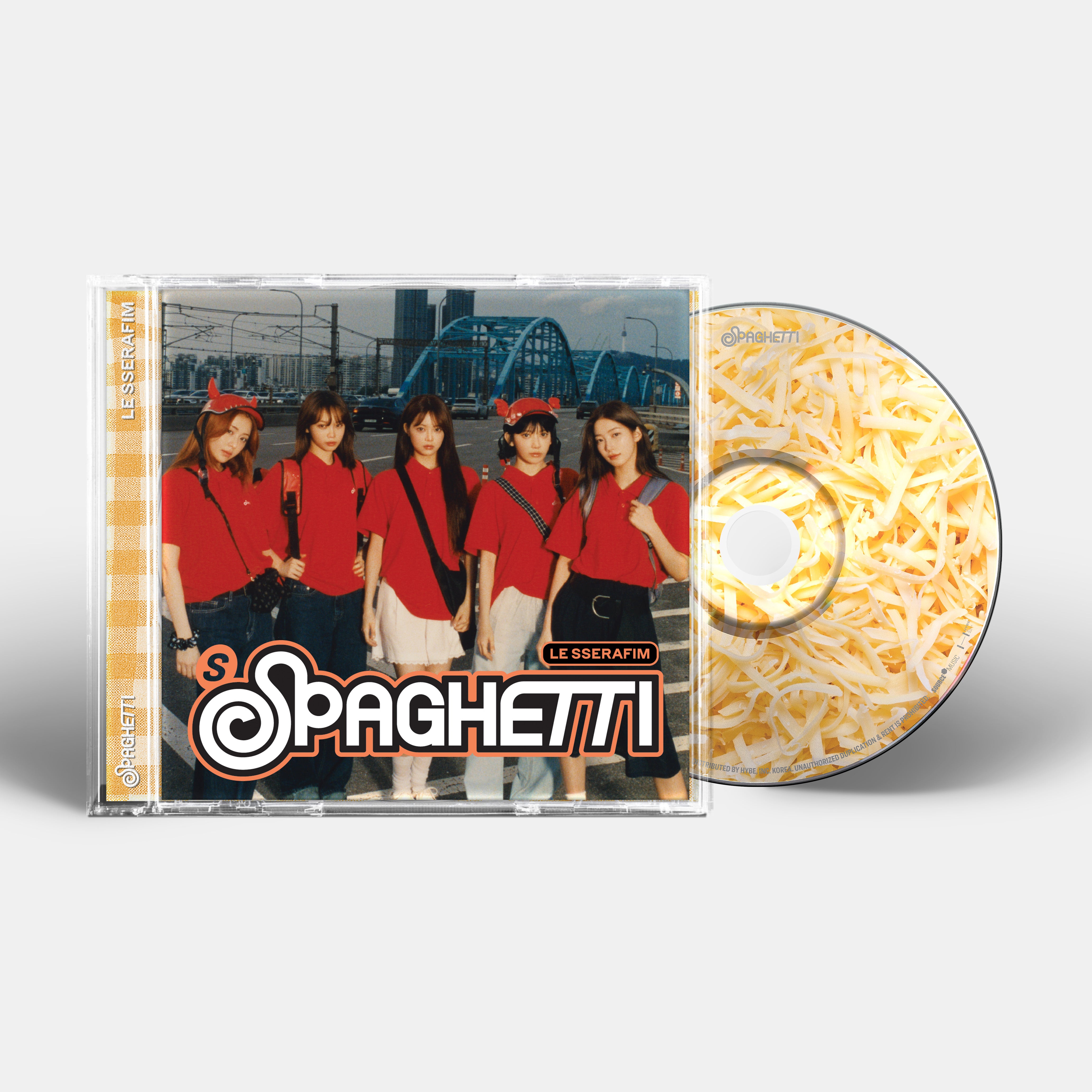 1st Single Album 'SPAGHETTI' Single CD (Cheese ver.) - LE SSERAFIM