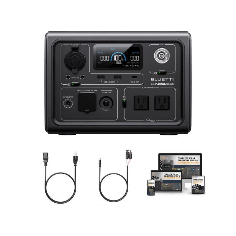BLUETTI EB3A Portable Power Station | 600W / 268wH Lithium Battery