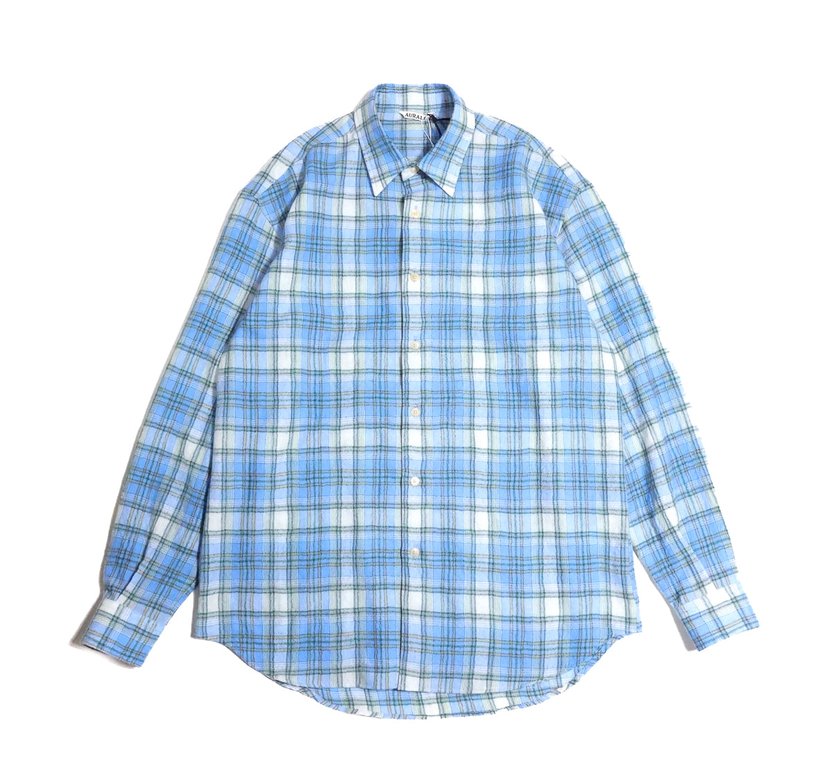 AURALEE 「AIRY WOOL CHECK SHIRT / BLUE CHECK」 – SISTER