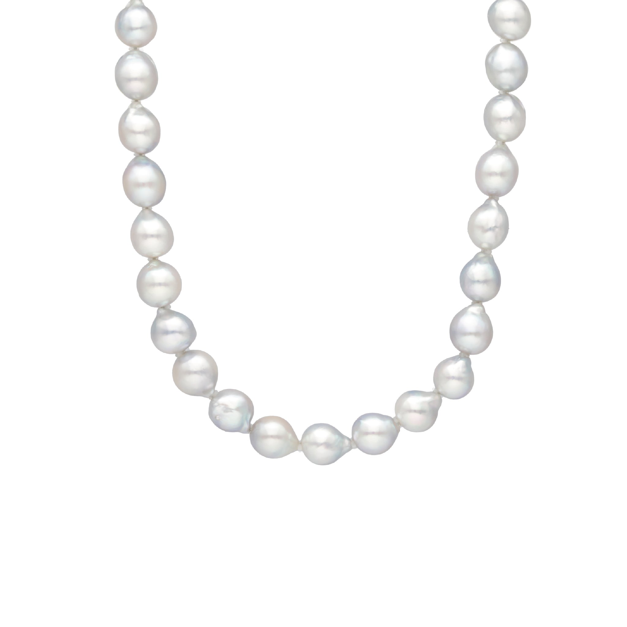 Luminous】セミバロックパールネックレス [SV925]