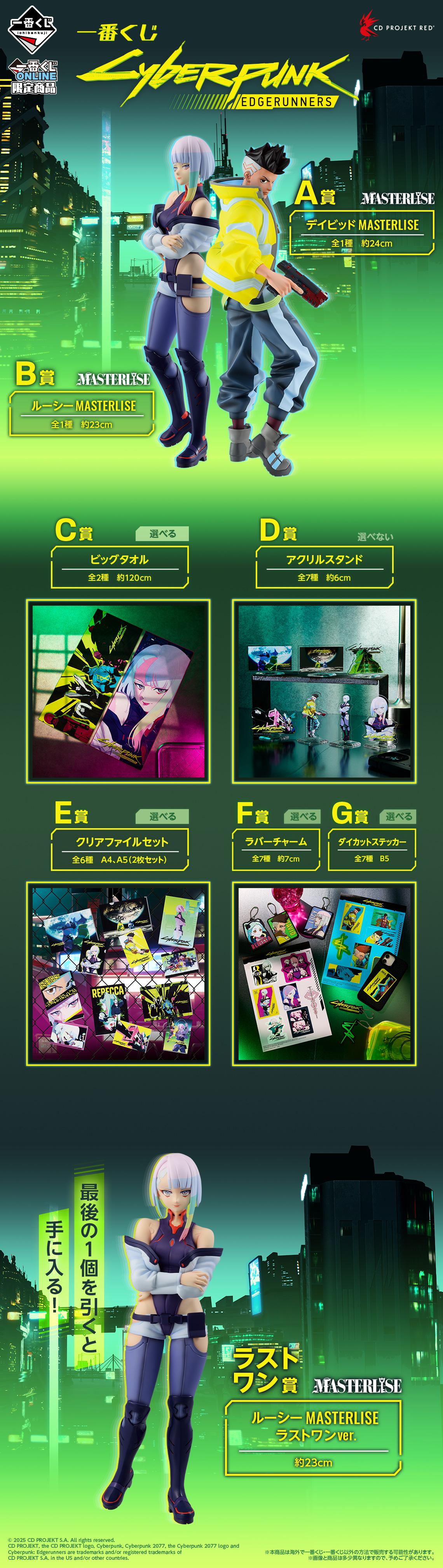 一番くじ CYBERPUNK: EDGERUNNERS｜一番くじ倶楽部｜BANDAI SPIRITS