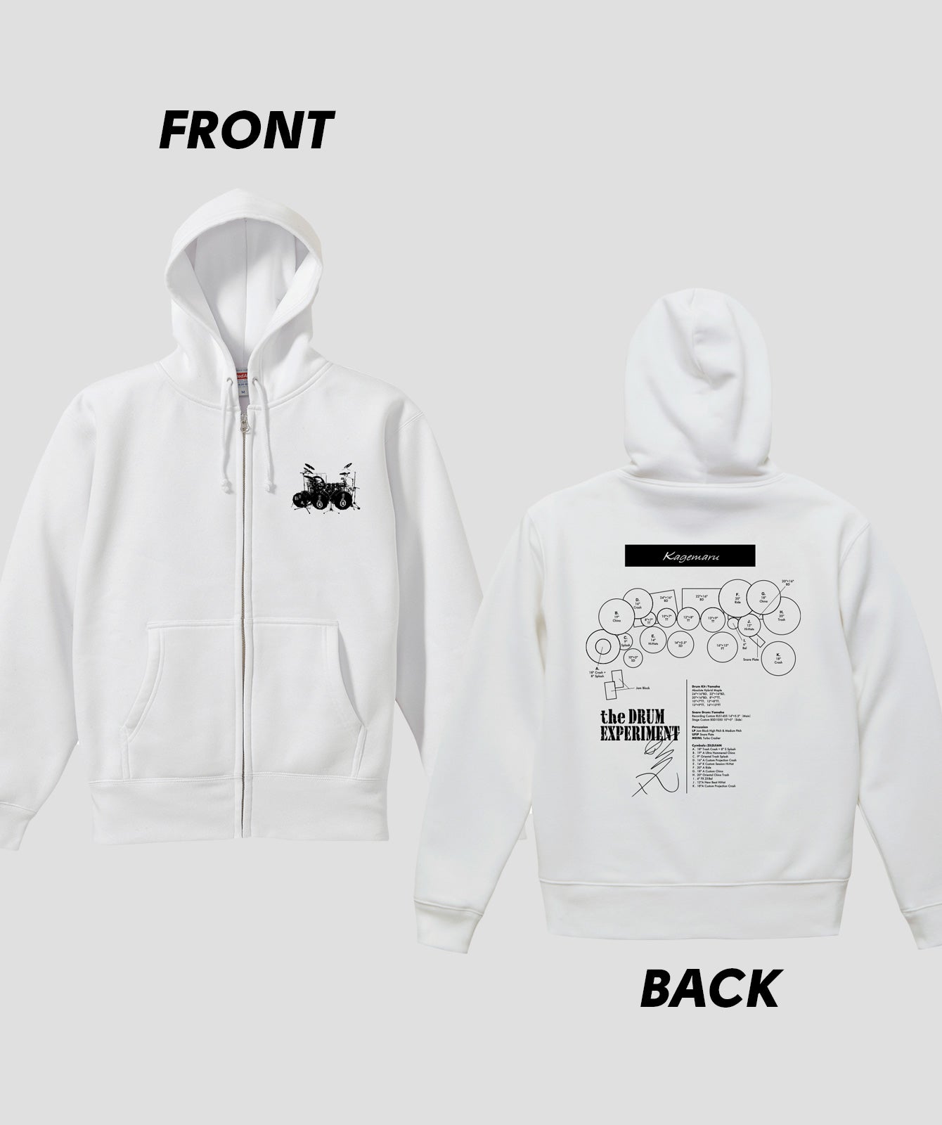Drummer's Set Up Vol.12 影丸［-真天地開闢集団-ジグザグ］ “Hoodie