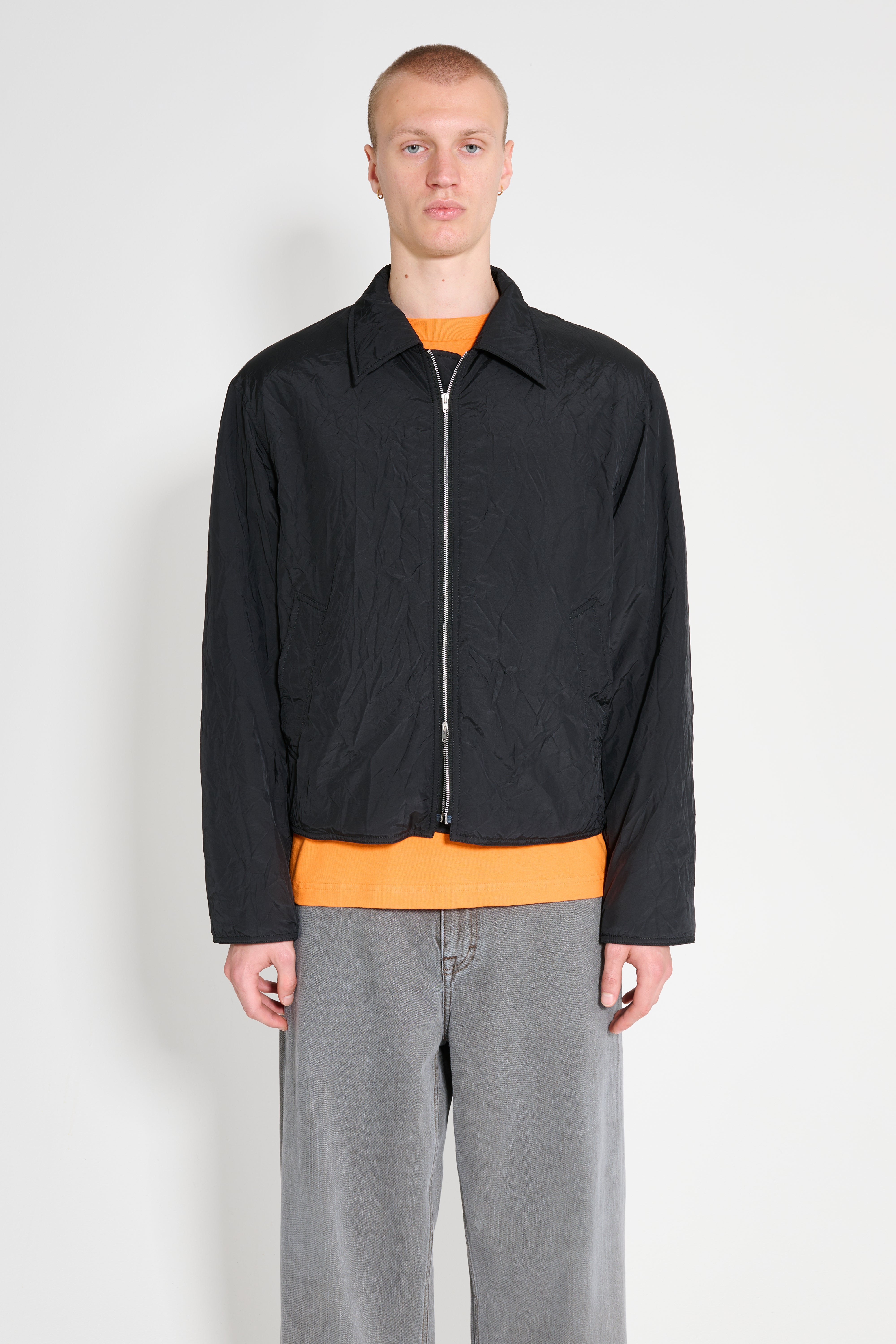 Our Legacy Slight Jacket Shining Black Crinkle Solaro – Très Bien