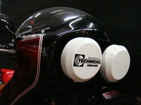 汎用 デュアルロケットカウル用 ヘッドライトカバー 130パイ｜旧車