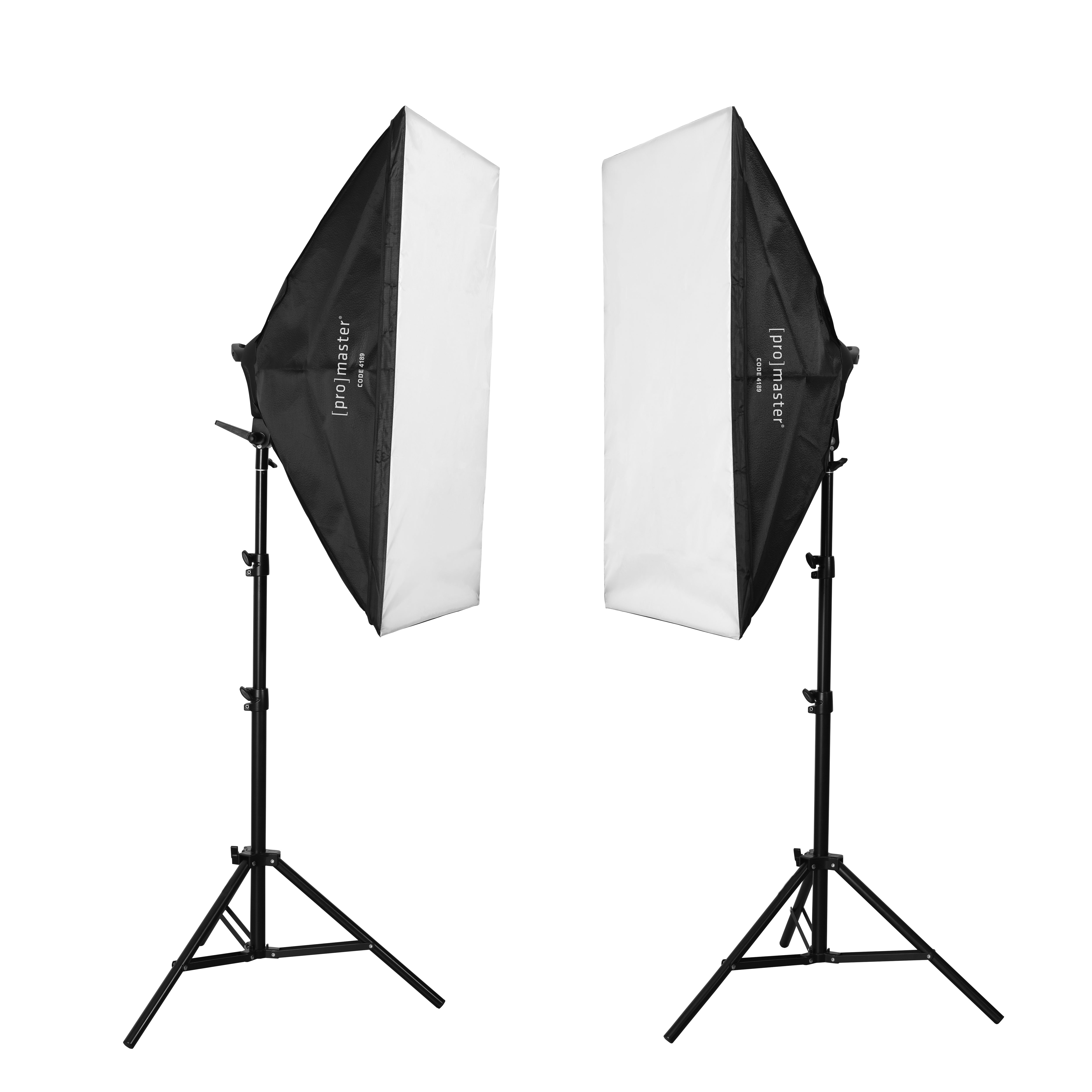 2 - Light AC Softbox Kit XL - 2' x 3' – ProMaster