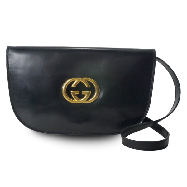 OLD Gucci G金具2Way半円ショルダー(黒) – Vintage Shop Rococo