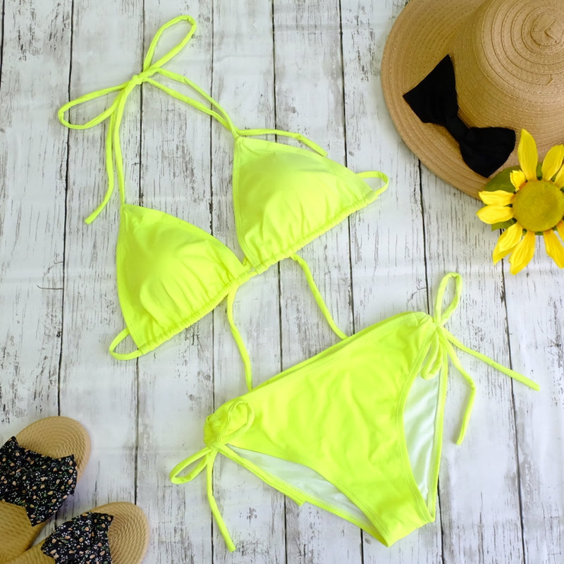 ネオンイエロー三角ビキニ(S) – rachagirl(ラチャガール)