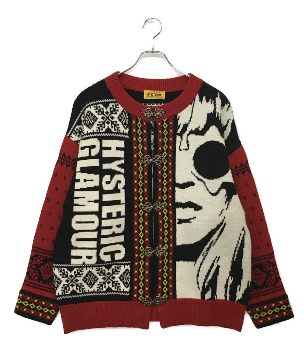 HYSTERIC GLAMOUR カーディガン ニット 01243ND09 メンズ SIZE F