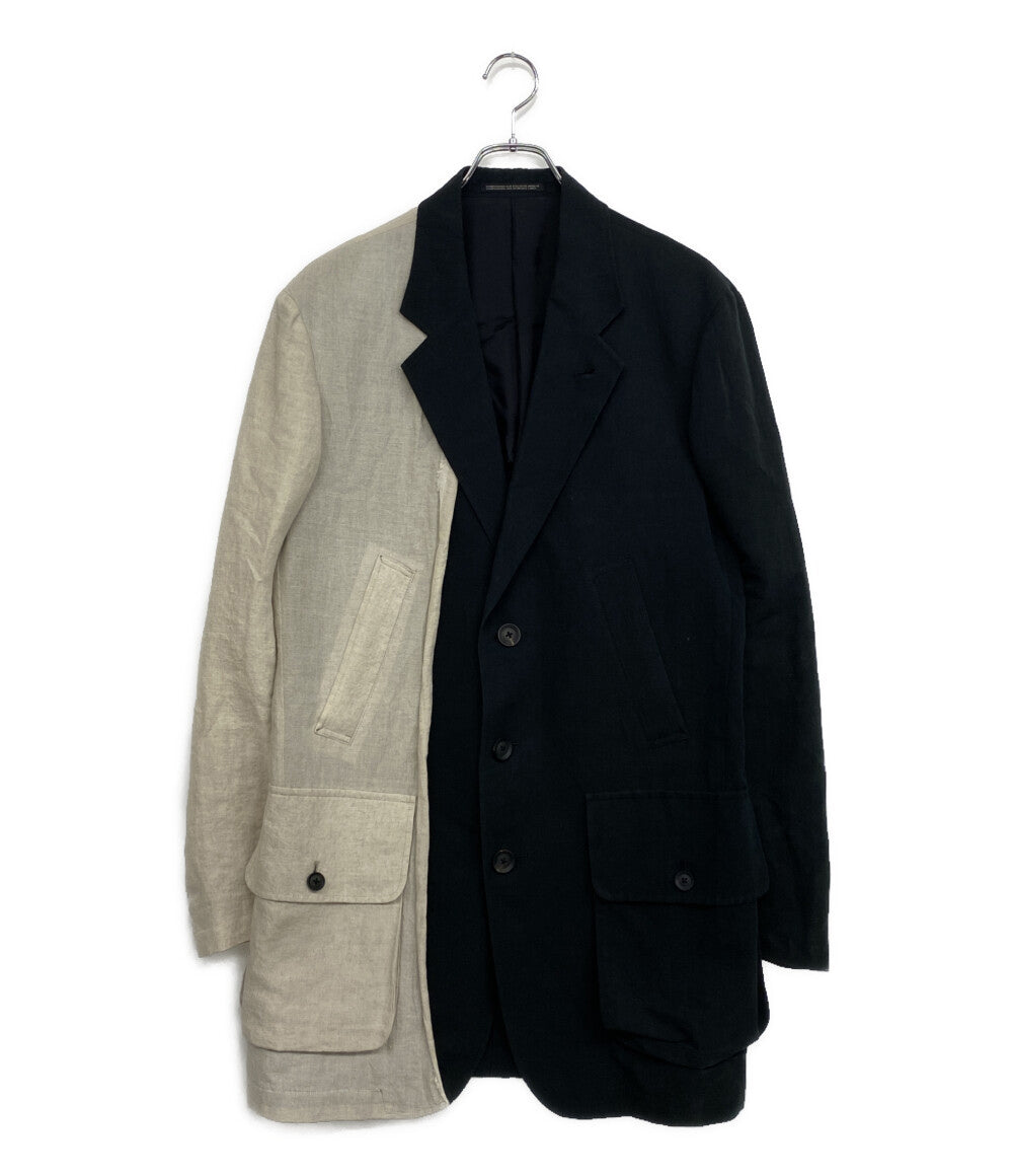 YOHJI YAMAMOTO テーラードジャケット 右前耳使い箱ポケット バイ