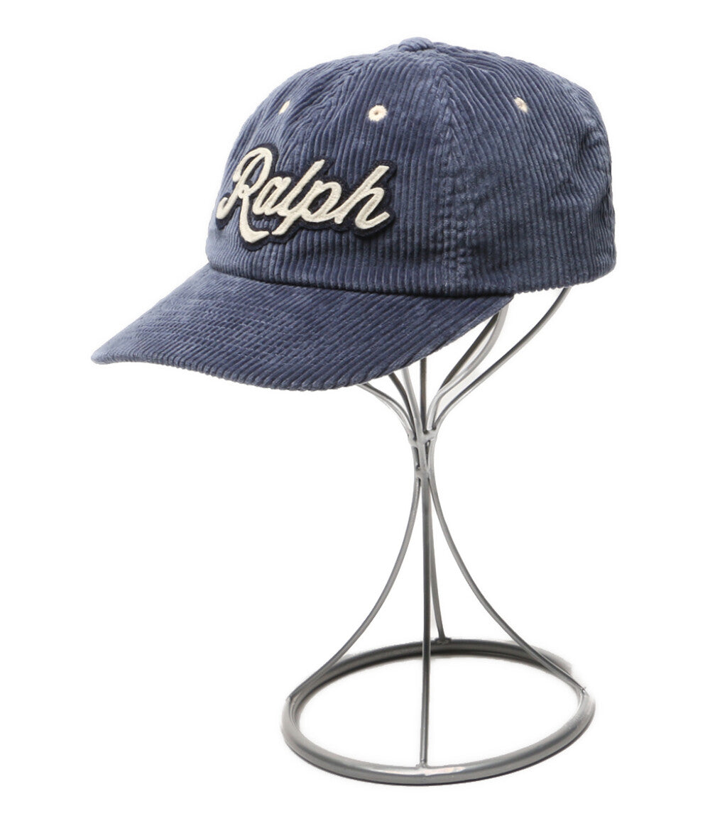 美品 POLO RALPH LAUREN The Ralphロゴ コーデュロイ ボールキャップ