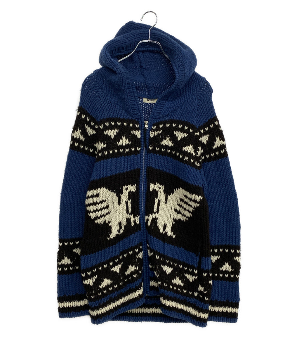 Ron Herman フーディーカウチンニット ブルー 2820800026 メンズ SIZE