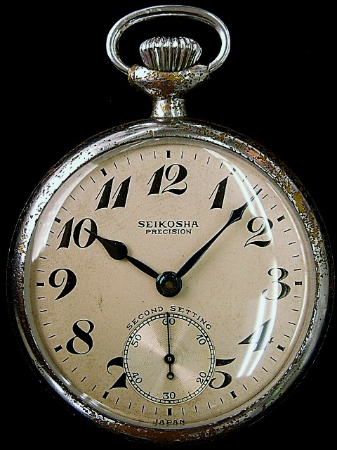 □アンティーク懐中時計修理（昭37 1079 国鉄） SEIKOSHA