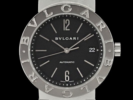 ブルガリ ブルガリブルガリ BB38SS SS製 ブラックダイアル