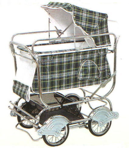 うばぐるま 乳母車 施設向け大型ベビーカー オサンポカー 避難車用 藤