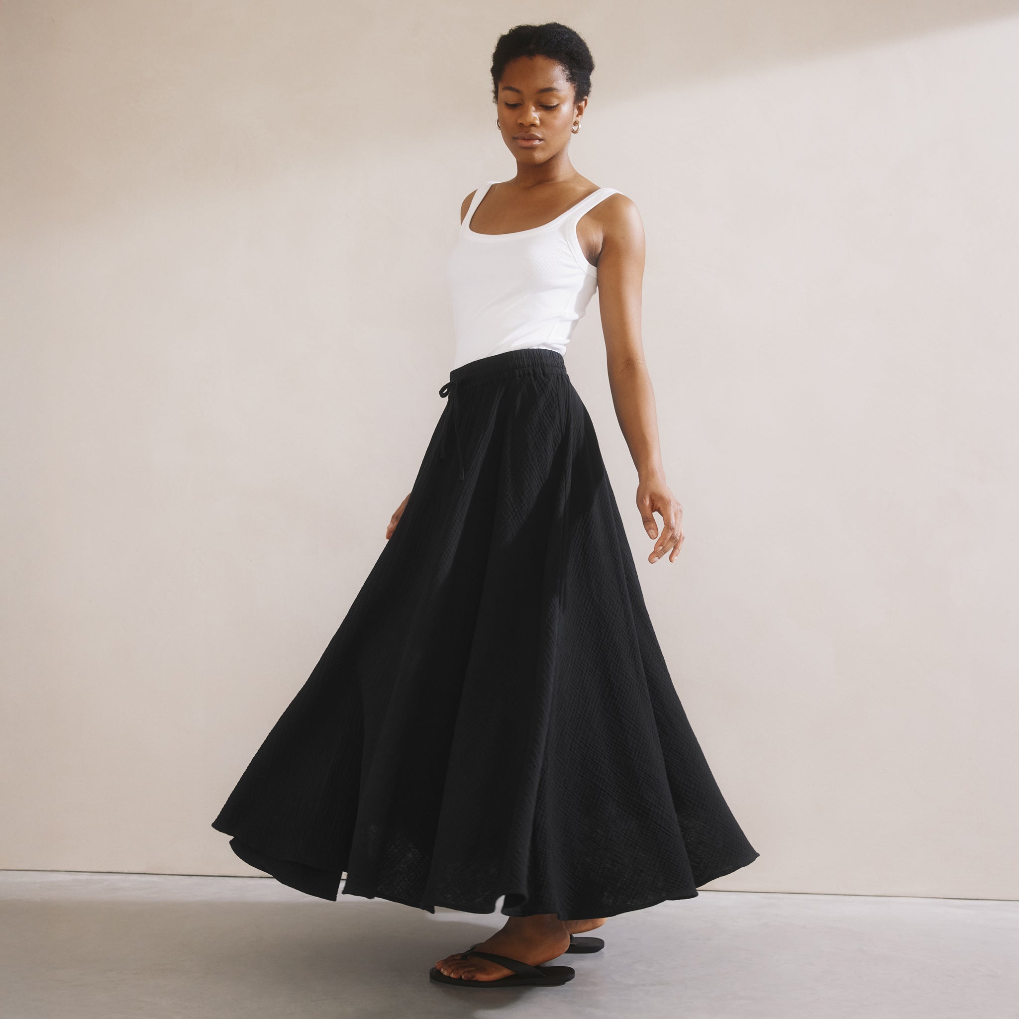 Cheesecloth Maxi Skirt | Sustainable Womenswear | Albaray