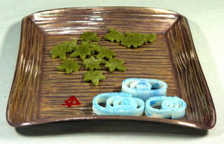 即中斎 表千家 南鐐折タメ盆 干菓子器 中川浄益作【茶道具からき】茶席