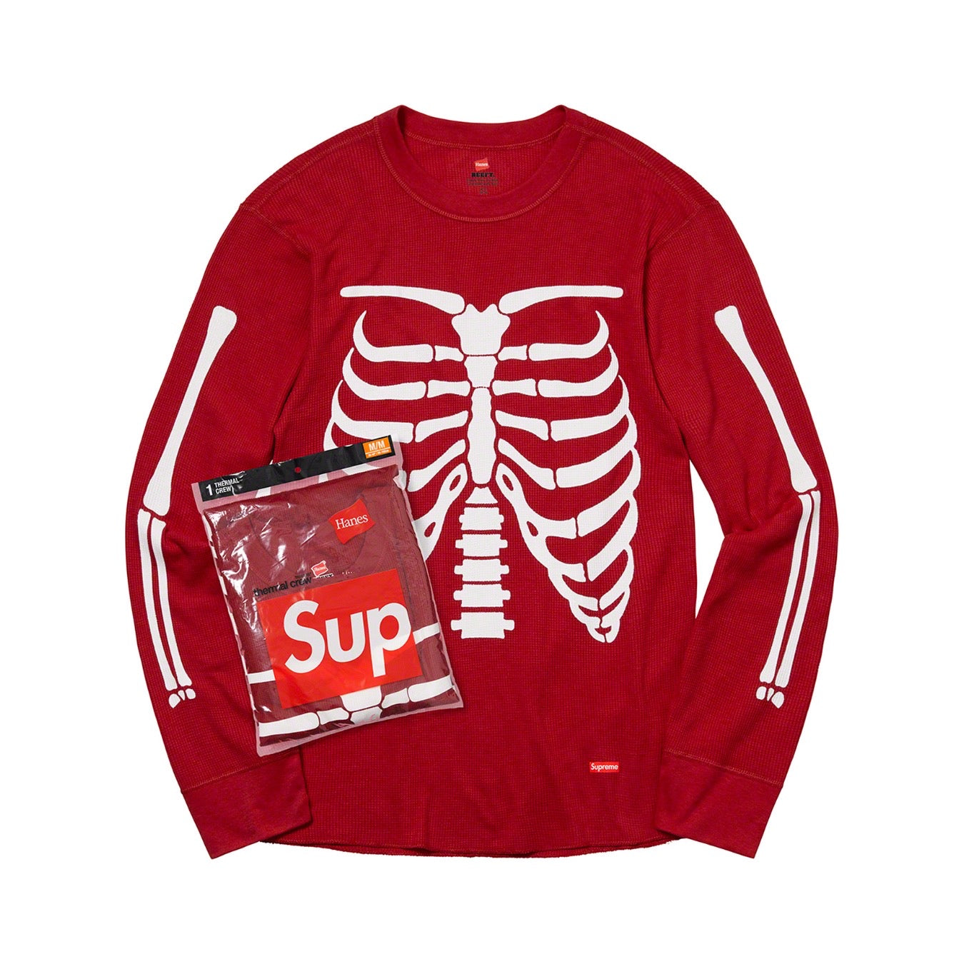 Supreme Hanes Bones Thermal Crew (1 Pack) Red – CRUIZER