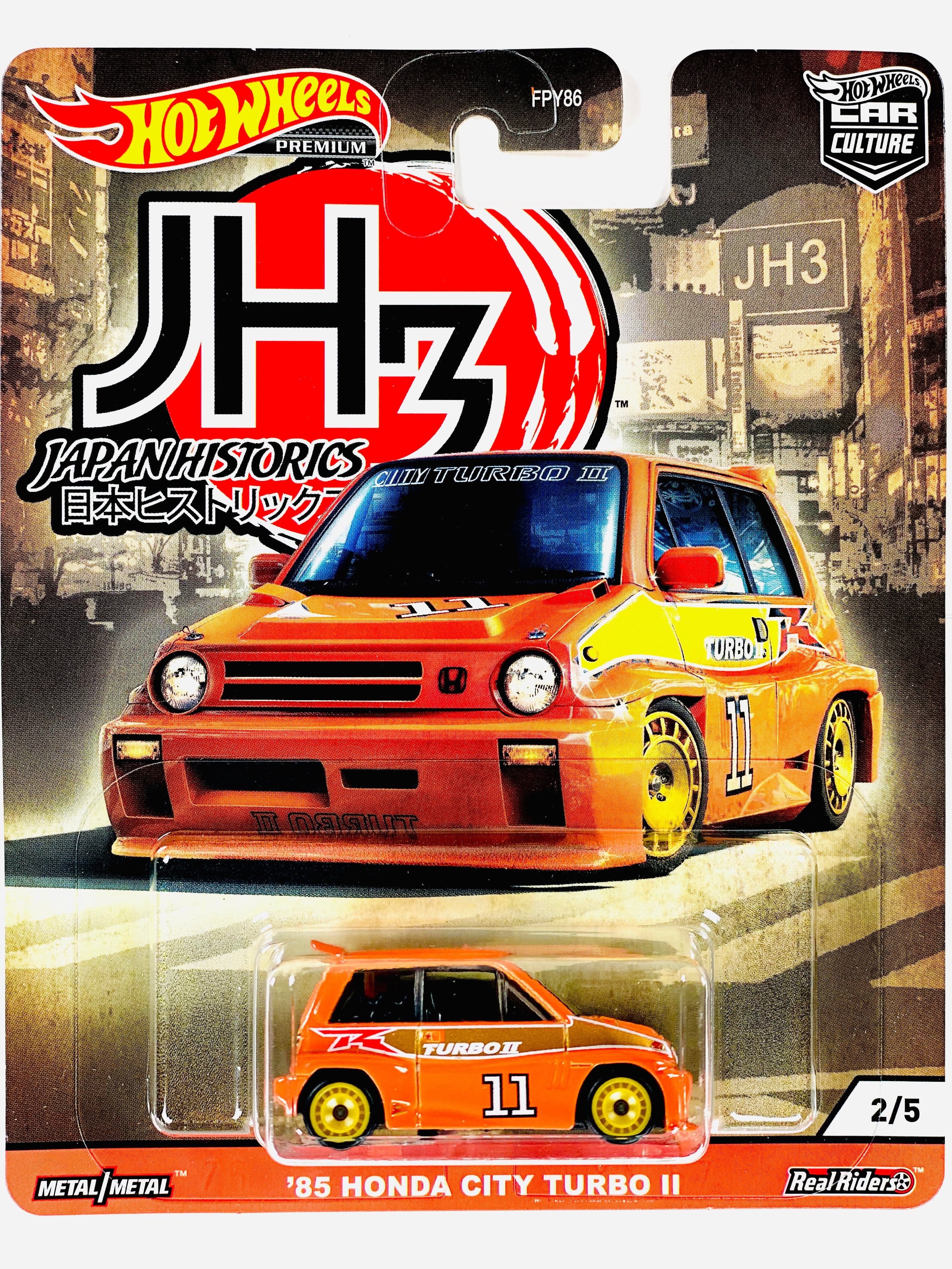 Hot Wheels 2019 Car Culture Japan Historics 3 '85 Honda City Turbo