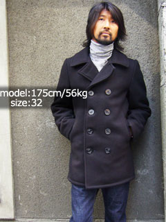 Schott [ショット] 740 Wool Double P-Coat ブラック-Jalana