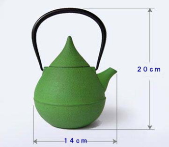 壱鋳堂・南部鉄器・・・「ティーポット 雫」／こだわりやさん．com