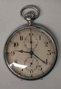 精工舎Chronographカラフ夜光秒時計 - 国産アンティーク懐中時計