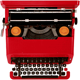 オリベッティ・バレンタイン(Olivetti Valentine)タイプライタ－