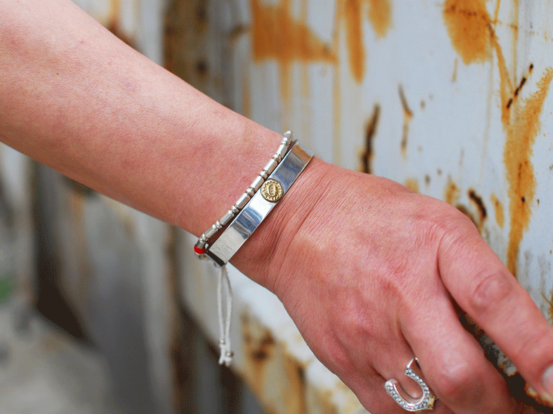 K18GOLD HAWK FEATHER INGOT BRACELET/NATIVE SPIRIT（ネイティブ