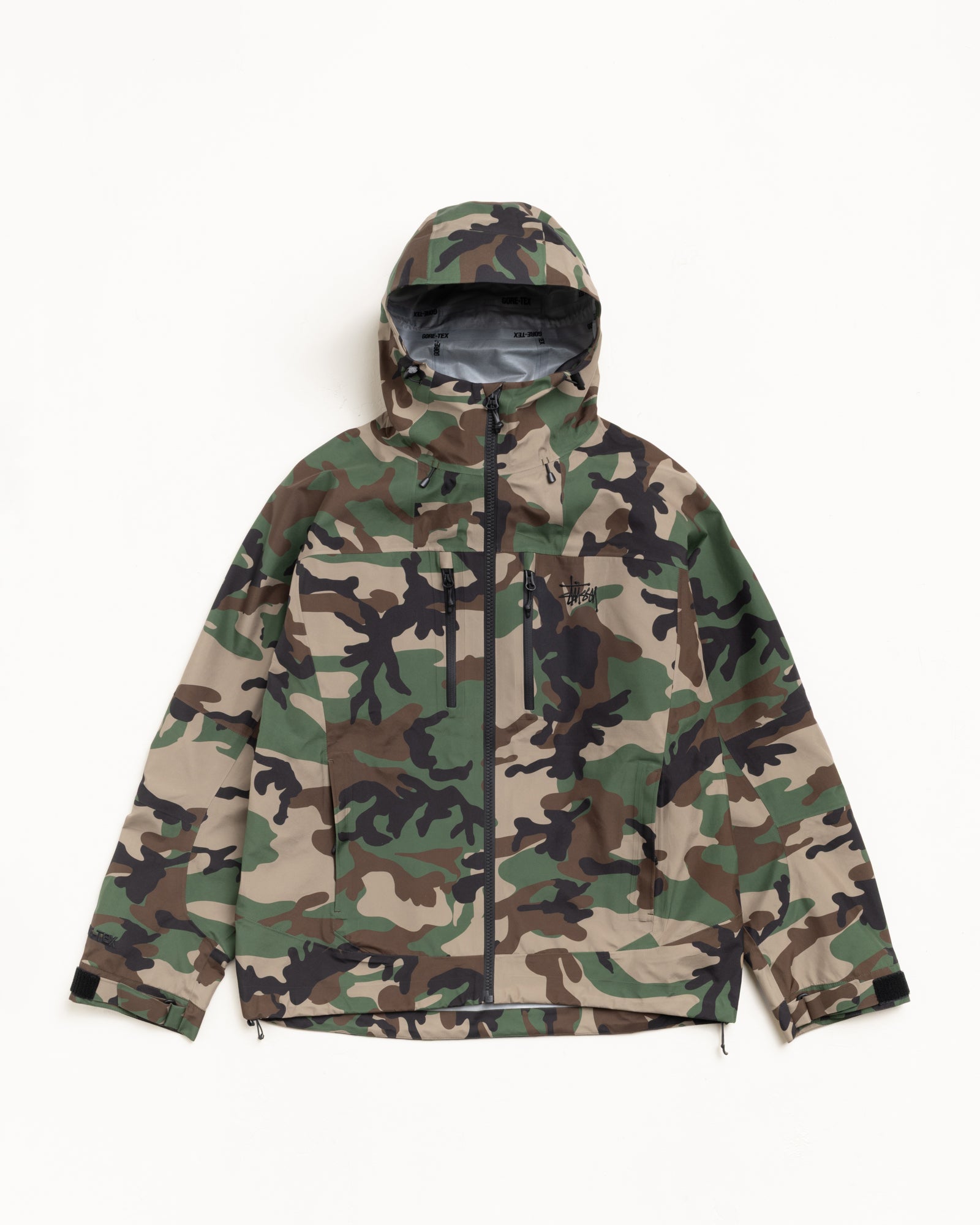 Gore-Tex® Guide Shell – Woodland Camo | Outerwear | Stüssy