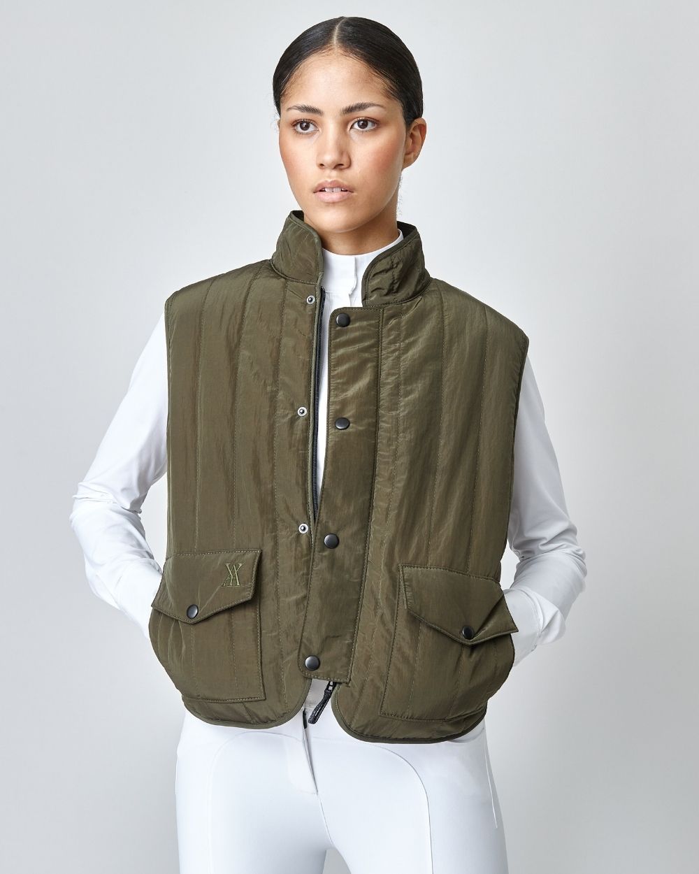 Quilted Riding Vest Green | Shop now – Yagya