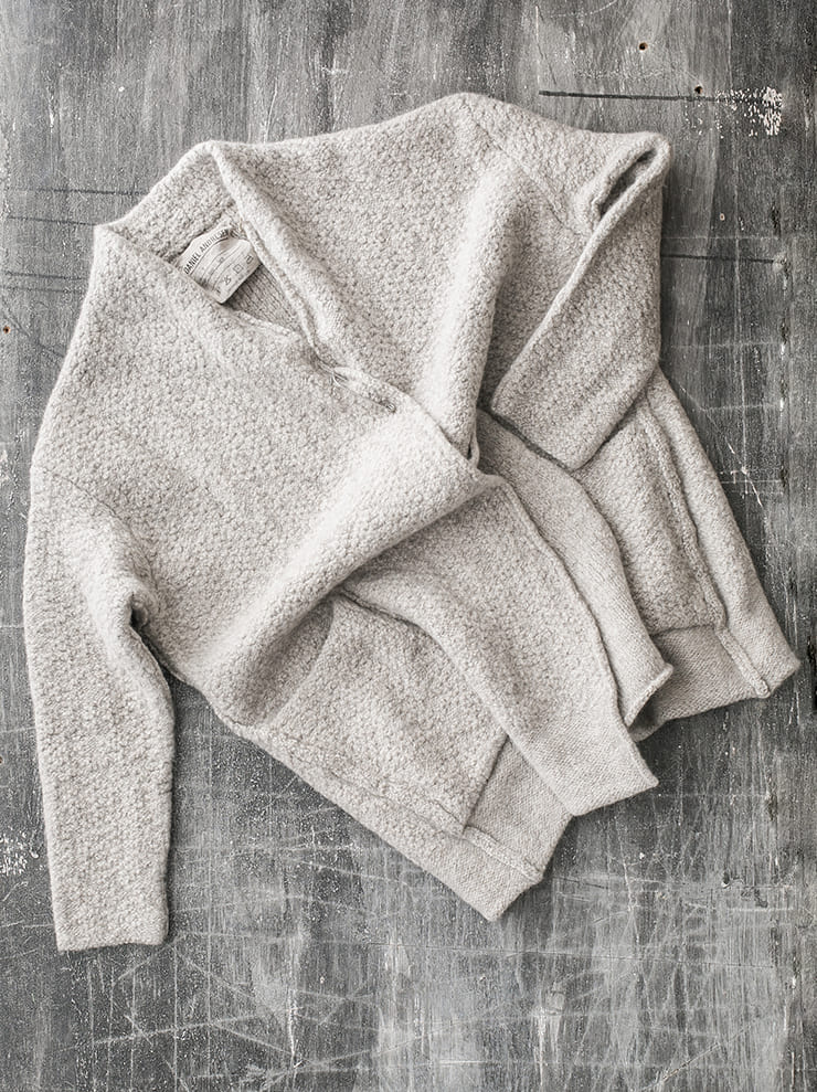 DANIEL ANDRESEN ASTER long knit cardigan / MINK
