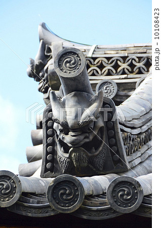 鬼瓦（清水寺／京都市東山区清水）の写真素材 [10108423] - PIXTA