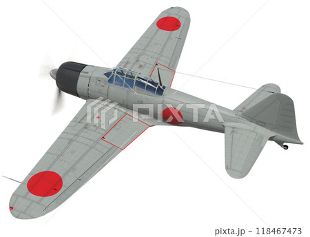 零式艦上戦闘機21型のイラスト素材 [118467473] - PIXTA
