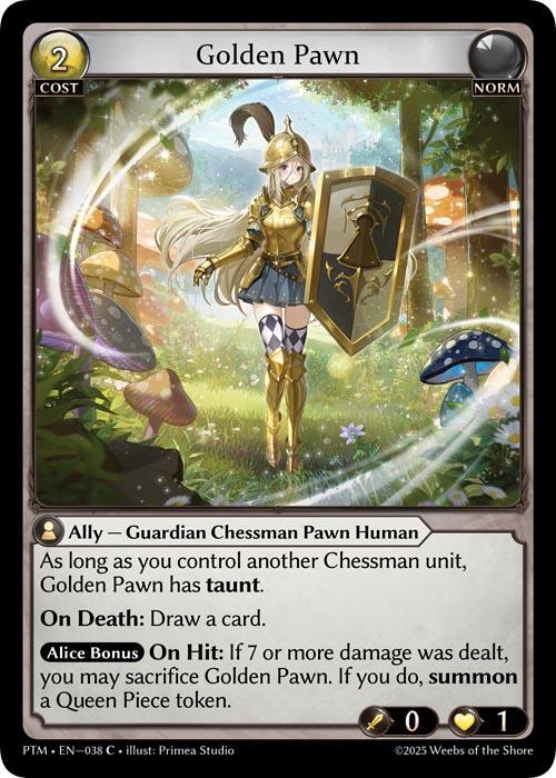 Golden Pawn (Curio Foil) - Phantom Monarchs - Grand Archive TCG