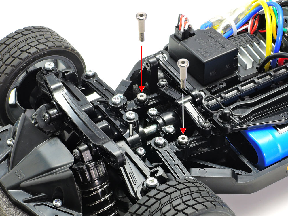 OP.1550 TT-02 ローフリクション 3x18mm段付ビス （2本）: RCモデル