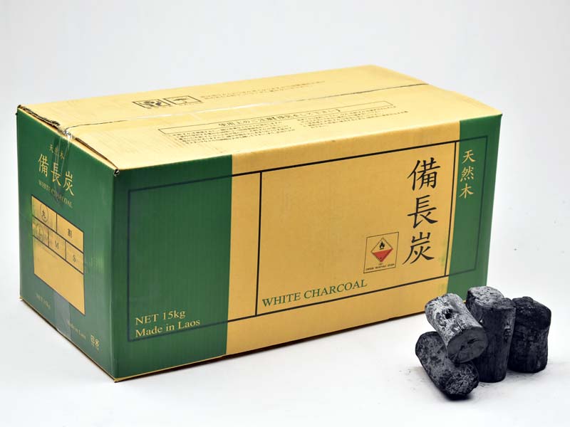 ラオス備長炭 切太丸（特大）15kg | 業務用備長炭・オガ炭・木炭販売の