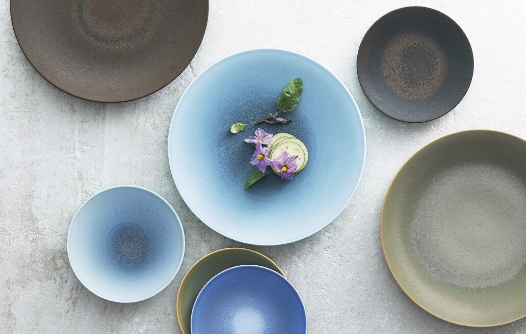 オリッジ 24cmディッププレート(水) | ノリタケ食器公式オンラインショップ