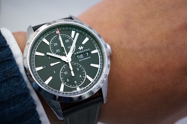 安心なハミルトン ブロードウェイオートクロノ H43516731 黒カーフ