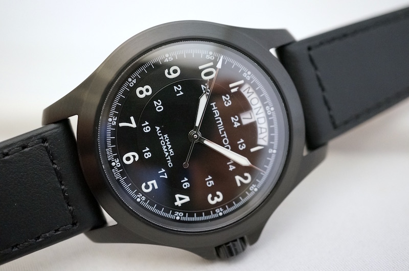 国内正規品ハミルトン カーキキングオートDD BLACK PVD H64465733