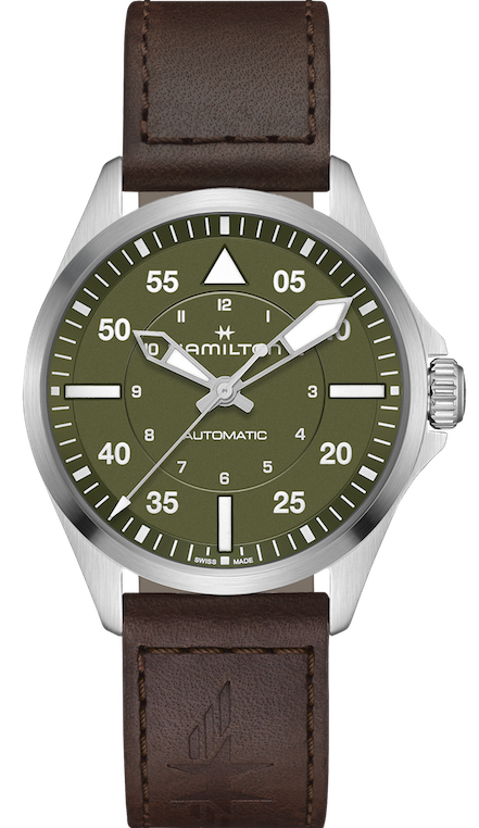 H76305560 カーキパイロットオート39ミリ 国内正規品ハミルトン専門店