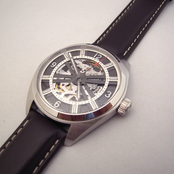 ハミルトン カーキフィールドスケルトン H72515585 ブラウンカーフ