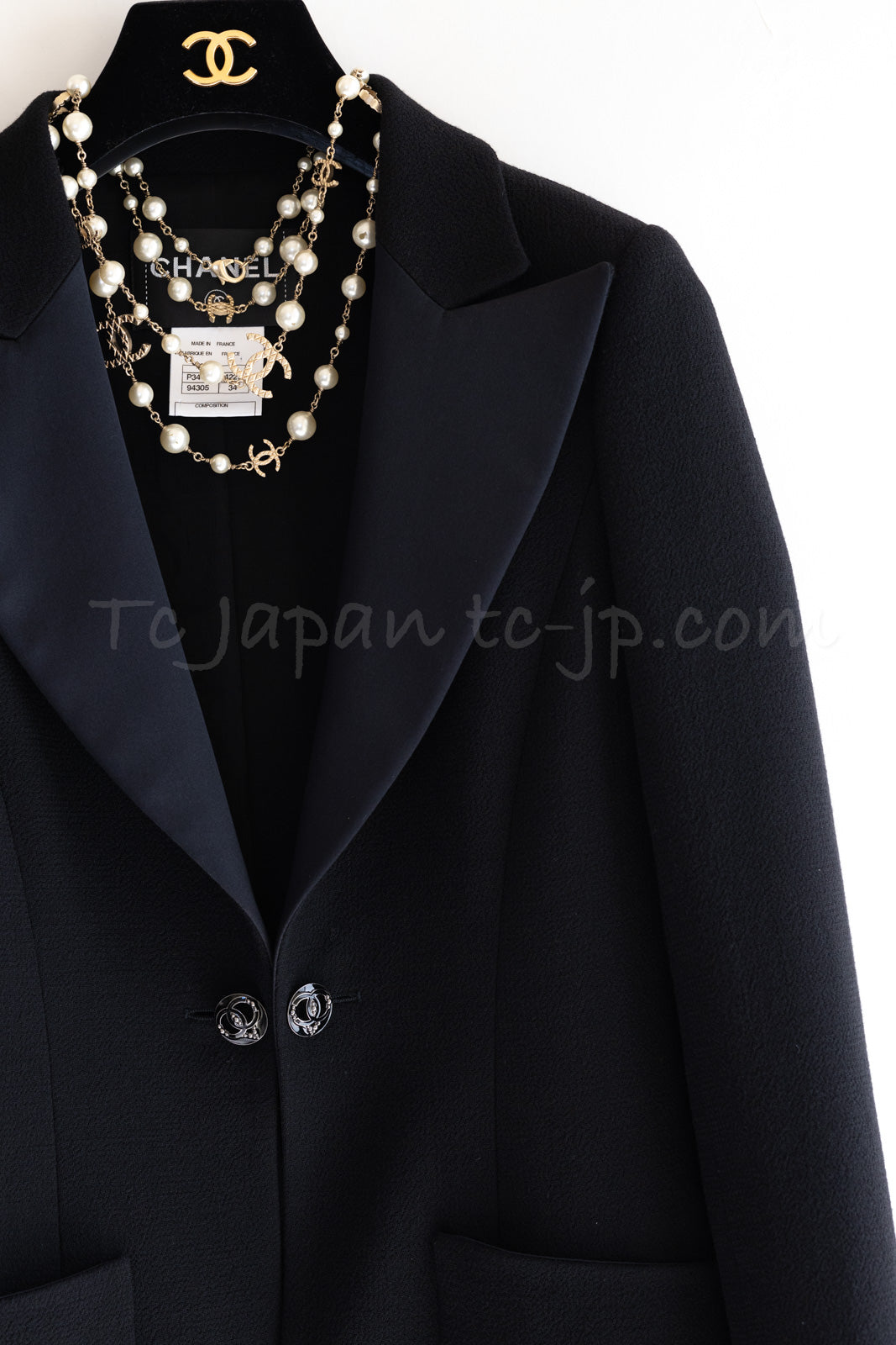 シャネル CHANEL□ミラーCCボタン ジャケット 34 CHANEL（シャネル